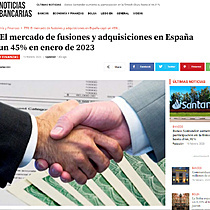TTR: El mercado de fusiones y adquisiciones en Espaa cay un 45% en enero de 2023